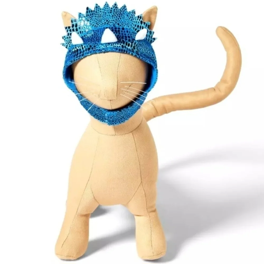 NWT Hyde and Eek! OSFM Cat Blue Dinosaur Halloween Costume Cosplay Triceratops